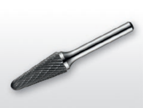 Борфреза твердосплавний тип L (конічна із заокругленим кінцем), 20.0 мм, хвостовик 6-мм перехресна насічка, фото 1