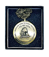 Годинник кишеньковий Quarz Bronze Lion кварцовий Premium Present