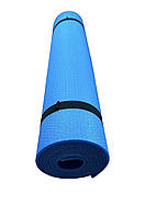 Килимок для фітнесу та йоги, синій, т. 8 мм, розмір 60х150 см, виробник Україна, TERMOIZOL®