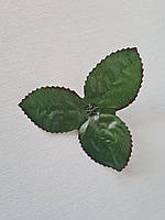 Листя декоративні темно-зелені для створення розкішних нев'янучих букетів і композицій з мильних квітів