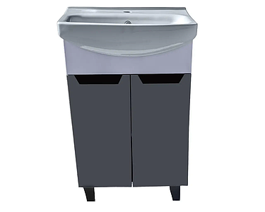 Тумба Poli Д2 Граніт Умивальник Церсанія 50 см комплект