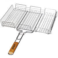 Решетка для гриля и барбекю А-Плюс 1895 большая 40x32x7.5см mn
