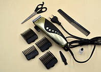 Машинка для стрижки волос DOMOTEC MS-3303 (набор 4 насадки, ножницы, расческа) mn
