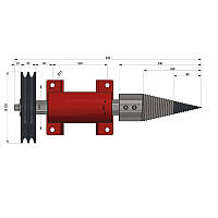 Шнековый дровокол под шкив Профи (Дровоколы)