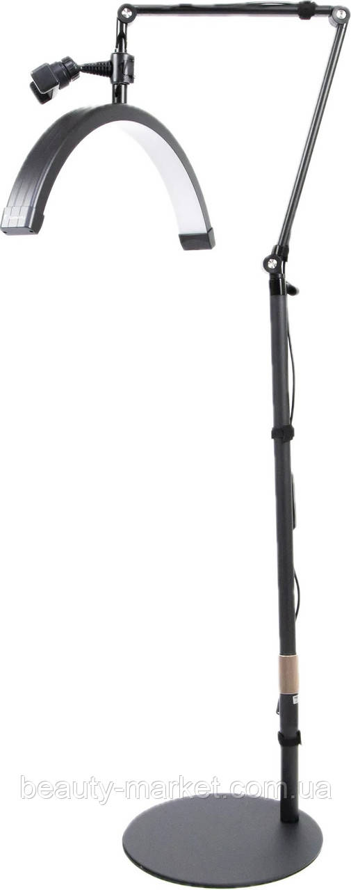 Безтіньова Led лампа для бьюті майстра універсальна HD-M2X, 20W диск black