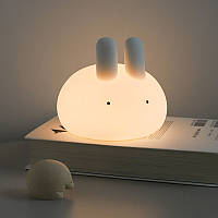 Детский силиконовый светильник H-L-26 Кролик беспроводной мини ночник mn
