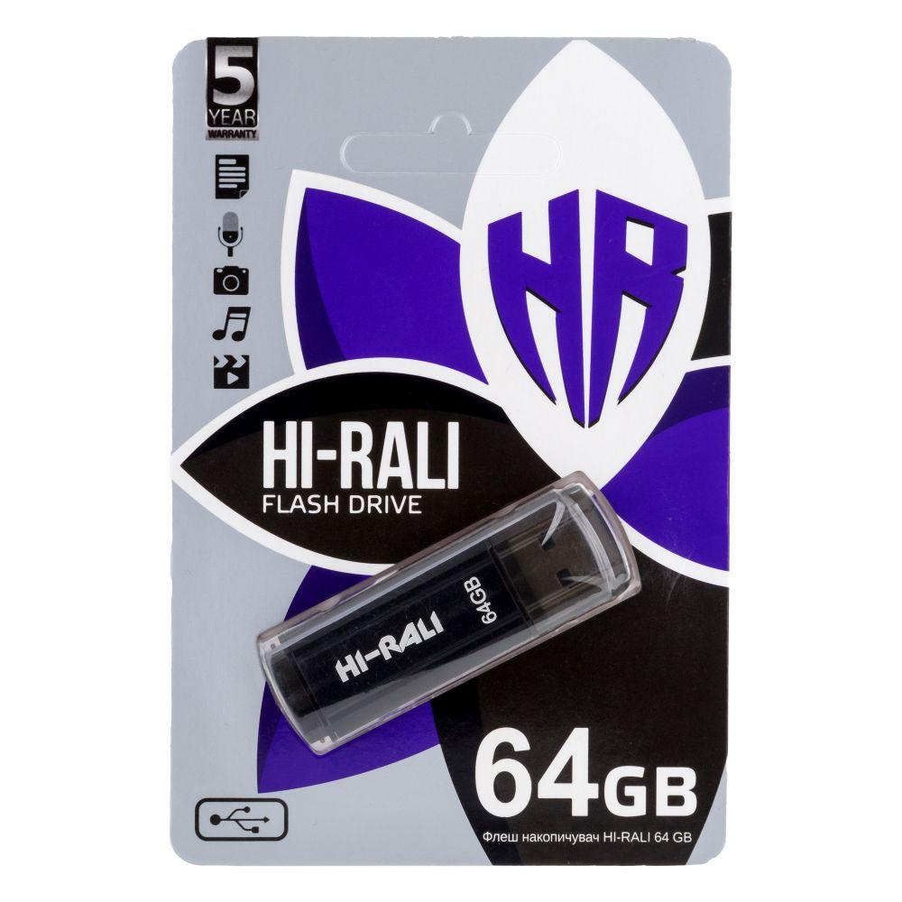 DR USB Flash Drive Hi-Rali Stark 64 gb Колір Сталевий