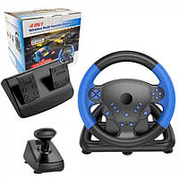 Игровой руль с двумя педалями и коробкой передач для ПК PS2 PS3 mn
