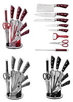Набор кухонных ножей на подставке Edenberg EB-3619 (9 предм) mn