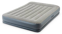 Intex 64118 (152х203х30см) Надувная Кровать Mid-Rice Airbed + Встроенный Насос 220v mn