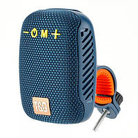 Портативная Bluetooth колонка TG392 5W с велокреплением радио Синяя mn