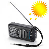 Bluetooth колонка TG368, speakerphone, радио, солнечная батарея Черная mn