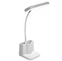 Светодиодная настольная лампа Led table lamp qp-2209-B с USB Гибкая светодиодная лампа на аккумуляторе mn