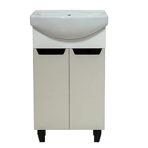 Тумба Poli Д2 Сливки Браш Умивальник Церсанія 50 см комплект