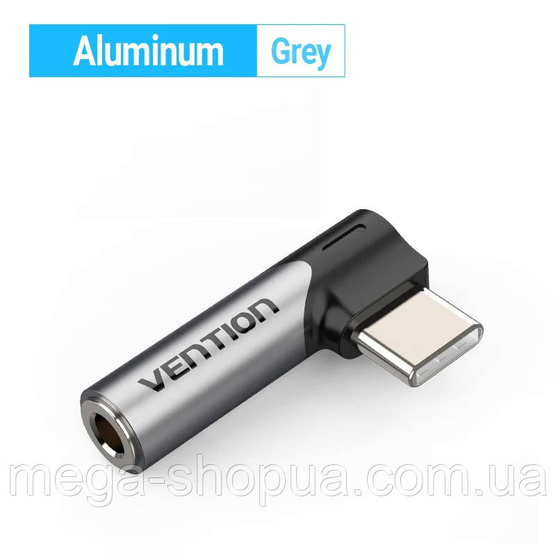 Перехідник для навушників Type-C — 3.5 мм Audio Converter. Адаптер аудіо TypeC to 3.5 mm mini jack RB003B Чорний