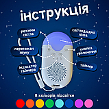 Генератор білого шуму апарат прилад пристрій машина колонка лампа машинка для сну дітей Hechpro (WN-01), фото 4
