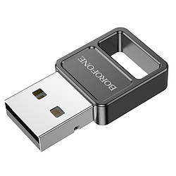 USB-блютуз адаптер для комп'ютера, ноутбука BOROFONE DH8 |Bluetooth 5.1| Чорний