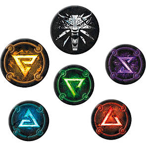 Набір пінів WITCHER Signs (Відьмак)