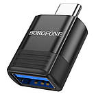 DR Перехідник Borofone BV18 Type-C male to USB female USB3.0 Колір Чорний, фото 3