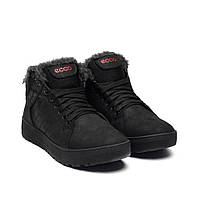 Зимові шкіряні ботинки Ессо чорні 43