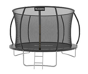 Дитячий Батут із внутрішньою захисною сіткою 252 см LEOBRO Premium Pro 8FT BLACK