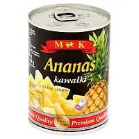 Ананас у сиропі MK Ananas Kawalki, 565 г