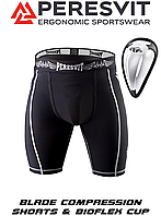 Компрессионные шорты Peresvit Blade Compression Shorts с ракушкой для защиты паха Bioflex Cup