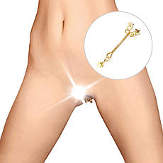 Затискач для клітора Art of Sex — Clit Clamp Butterfly, золото, фото 3