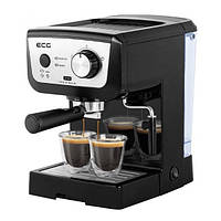 Кофеварка-эспрессо рожковая механическая кофемашина для дома ECG ESP 20101 Black