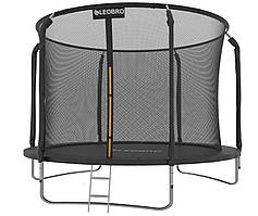 Садовий Батут LEOBRO Premium 312 см із внутрішньою захисною сіткою 10FT BLACK