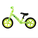 Біговел Corso CS-12716 Салатовий дитячий велобіг, нейлонова рама і вилка колеса EVA 12, фото 3
