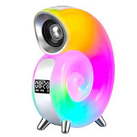 Лампа-нічник з Bluetooth-колонкою Light Sound Machine N70, RGB нічник, годинник