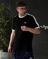 Футболка Fred Perry летняя футболка Fred Perry мужская футболка Fred Perry черная футболка Fred Perry XL