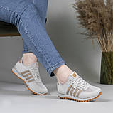 Кросівки жіночі на літо сітка світло-сірі, фото 6