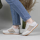 Кросівки жіночі на літо сітка світло-сірі, фото 8