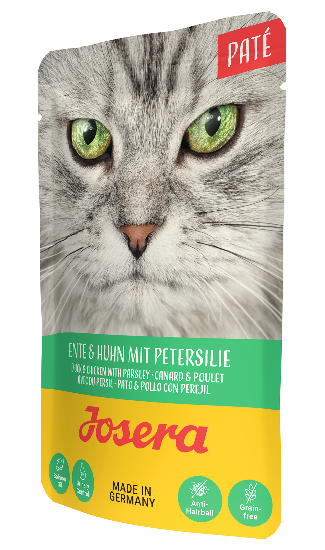Вологий корм Josera Paté Ente und Huhn mit Petersilie для котів, Паштет Качка та курка із петрушкою 85 г