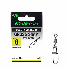 Застібка Kalipso Gross snap with swivel 201608BN №8(9)