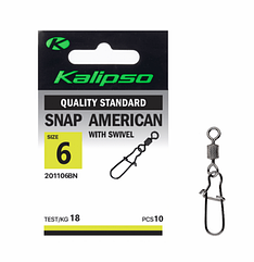 Застібка Kalipso Snap American with swivel-201106BN №6(10)