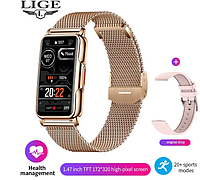 Фітнес браслети розумні smart Watch годинник з крокоміром і пульсометром, спортивний фітнес смарт браслет для жінок