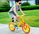 Біговел Corso CS-12496 Жовтий дитячий велобіг, нейлонова рама і вилка колеса EVA 12, фото 2