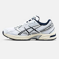 Кроссовки мужские Asics Gel-1130 белые, Асикс Гель-1130 кожа текстиль. Код MD-1460