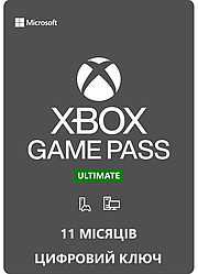 Карта оплати Xbox Game Pass Ultimate, 11 місяців: Game Pass Console + PC + Core + EA Play