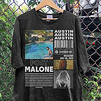 Футболка черная LOYS рэп Post Malone - Austin