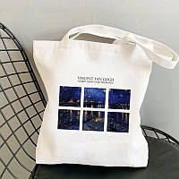 Эко-сумка шоппер LOYS белая с принтом "Картина Ван Гога"