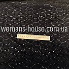 Тканина Батист вишивка прошва листок Чорний, фото 2