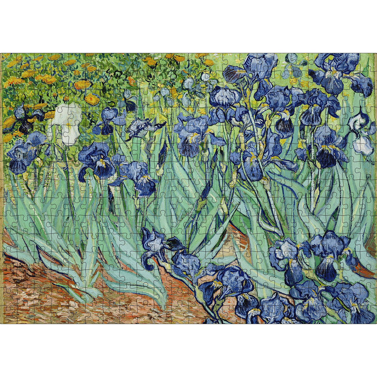 Класичний Дерев'яний Пазл Woods Story Іриси (Вінсент Ван Гог) L, фото 1