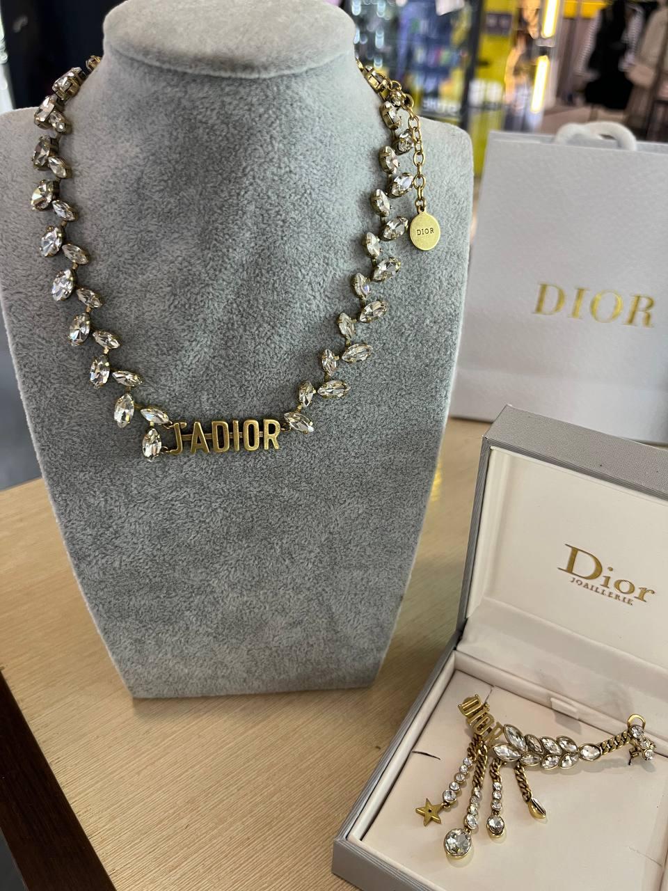Діор набір кольє та сережки кафа/ Dior, фото 1