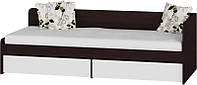 Кровать Соната Эверест 80х190 см с ящиками Венге с белым (psg_UK-6415014) SP, код: 1475956