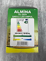 Аварійна лампочка з акумулятором Almina DL-2024, 12W (ліхтарик, ліхтар налобний, Світлодіодна смарт-лампа) DE