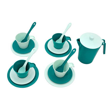 Набір іграшкового посуду "Релакс" кавовий 17 ел. у сумці (ціан), Tigres